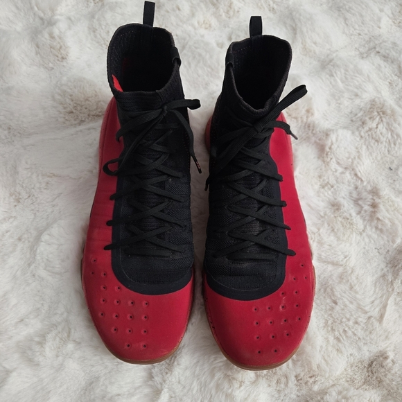Under Armour Curry 4 Red Rogue Black Gum US Men’s Size 15  RARE 2018 - Picture 2 of 14